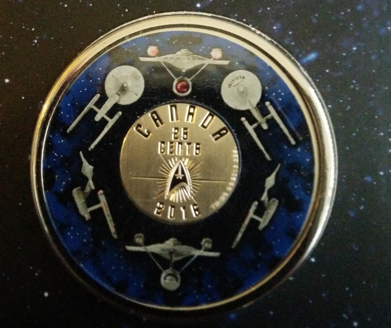 Illustration for article titled Got My Canadian Star Trek Quarter and Stamp Set